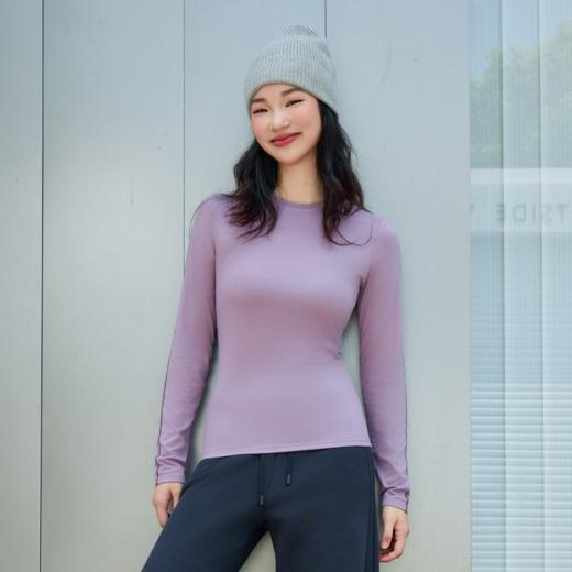 【秋上新】I'd爱帝双面磨毛运动修身面膜T长袖红石榴润肤打底衫 商品图8