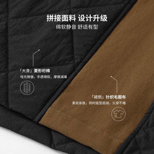 北极狐 25秋冬菱格棉质半身裙 户外休闲保暖棉裙伞裙102522060 商品图1