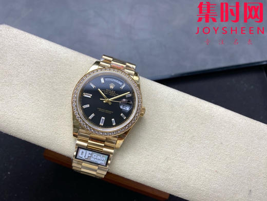 【钻圈款】QF配重版 重量180克+ 劳力士星期日历型系列 日志40mm 黑冰糖DD 商品图3