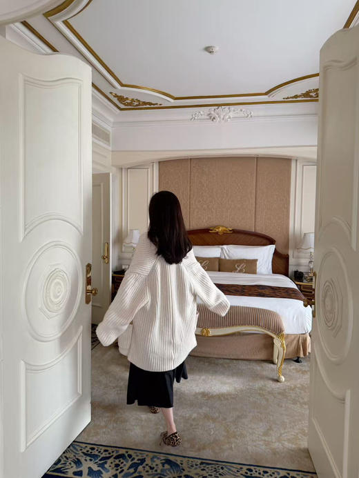 DUO智仙生 黑标 布列塔尼海雾包裹的光 厚厚的显贵羊毛宽松外套 商品图2