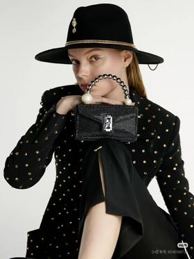 BQ072#小众设计师品牌光斑系列钢珠珍珠手挽澳闪钻包包