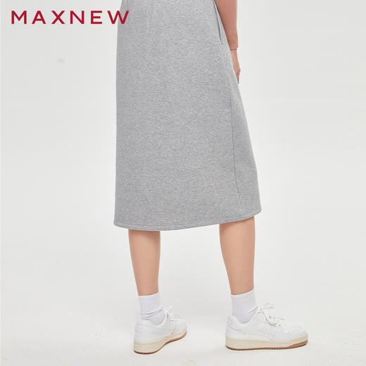 【门店同款】马恩MAXNEW女装半裙秋冬中长裙显瘦a字长款绑带休闲 商品图1