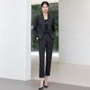 IWY/黑灰色西装套装女高端商务经理接待职业装正式场合工作服25C811+25P810 商品缩略图0