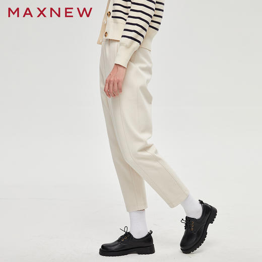 【门店同款】马恩MAXNEW女装秋冬新款针织长裤直筒裤休闲百搭宽松 商品图1