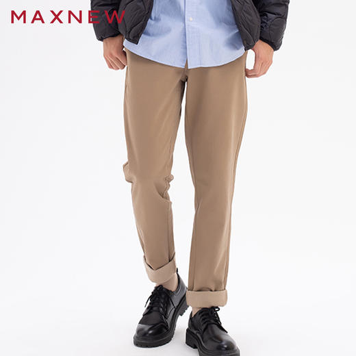 【门店同款】马恩MAXNEW男装秋季梭织长裤直筒百搭宽松休闲裤加厚 商品图1