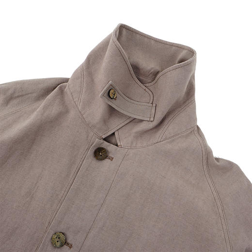 山也 郝 肌理棉麻翻立领外套 商品图2