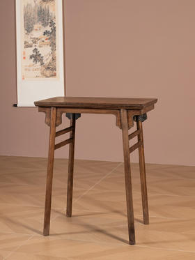 清	红木夹头榫刀牙板小酒桌