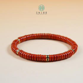 玉美人菲菲*南红精工药片手串约6*2mm