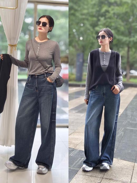 581809天丝棉直筒牛仔裤 商品图0