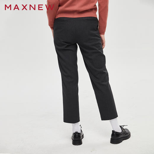 【门店同款】马恩MAXNEW女装秋冬款梭织长裤百搭休闲时尚潮流小个 商品图3