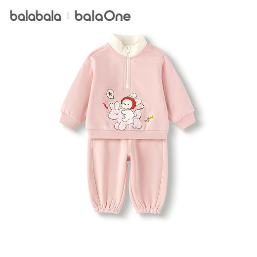巴拉巴拉balaOne儿童套装女童男童两件套新款童装2025秋冬舒适 商品图4