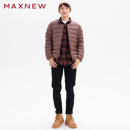 【门店同款】马恩MAXNEW男装直筒牛仔裤秋冬美式复古加厚裤子百搭 商品图4