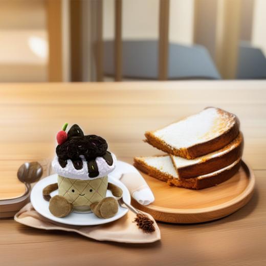 英国WARMIES 巧克力草莓甜筒毛绒玩具可加热抱枕 商品图3