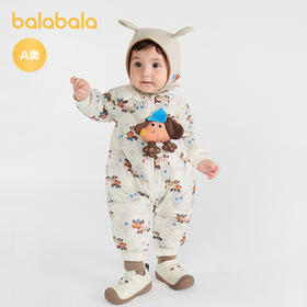【商场同款】巴拉巴拉童装婴儿连体衣羽绒服冬装宝宝衣服外出萌趣