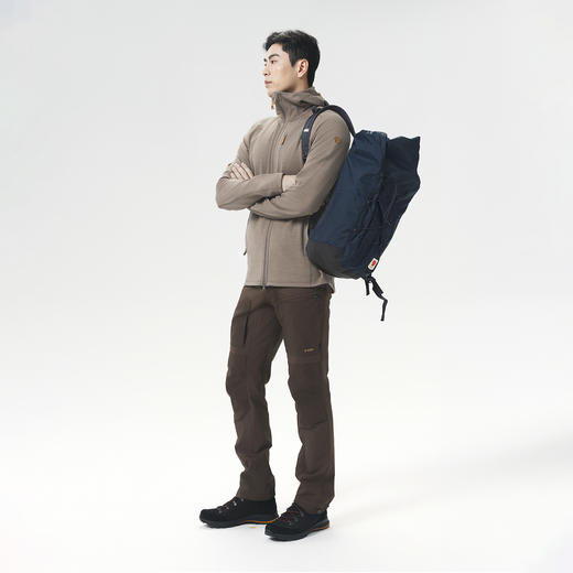 北极狐 男士户外抓绒衣外套 2025春秋G1000户外徒步连帽衫81479 商品图2