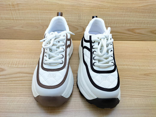 豪行女鞋24109029平底系带松糕厚底休闲运动单鞋 商品图5