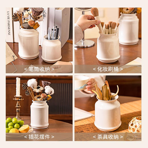 摩登主妇日式陶瓷筷子收纳盒家用高档新款餐具筷子筒筷笼子筷子桶 商品图3