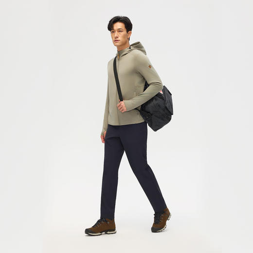 北极狐 男士绵羊毛抓绒外套25秋冬户外保暖连帽羊毛开衫082521026 商品图3