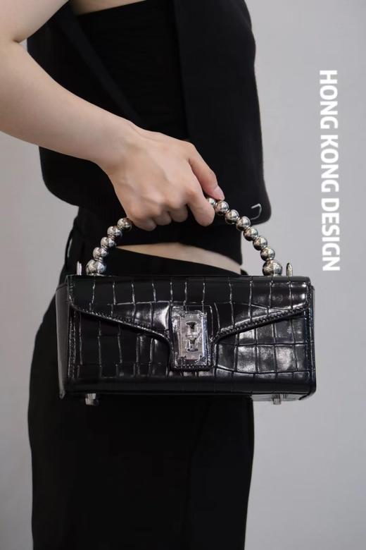 BQ073#鳄鱼纹方形牛皮单肩斜挎女包 商品图4