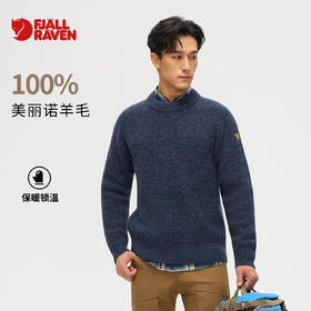 北极狐 男士100%美利奴羊毛针织衫 25秋冬新款保暖毛衣12600304