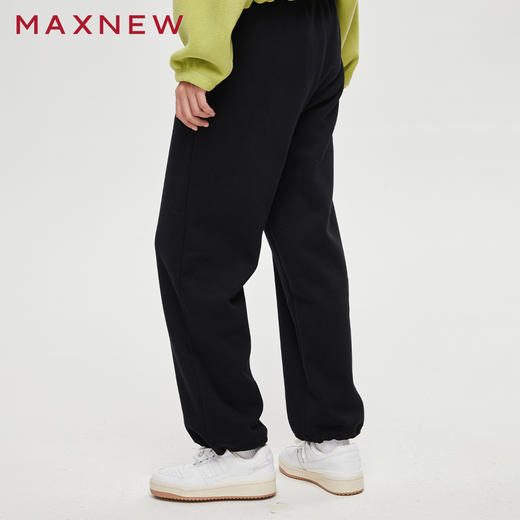 【门店同款】马恩MAXNEW女装针织长裤秋冬宽松百搭潮流休闲运动裤 商品图3
