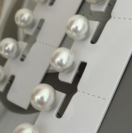 12-13mm 爱迪生珍珠 正圆 微瑕，生长痕迹 超美 925银针 商品图0