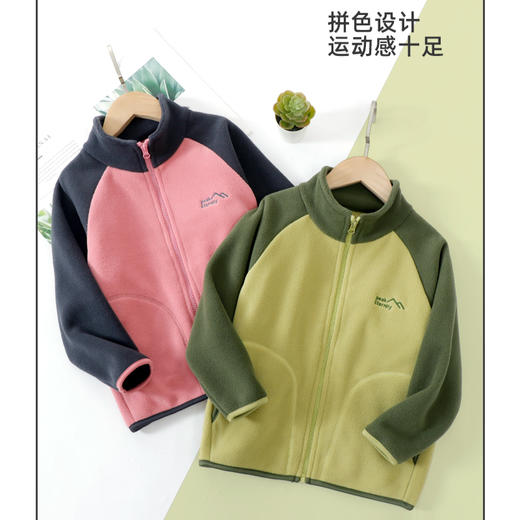 51706摇粒绒拼接撞色外套 商品图4