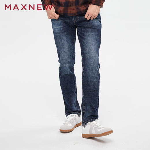 【门店同款】马恩MAXNEW男装牛仔长裤休闲秋季牛仔裤男士直筒百搭 商品图2