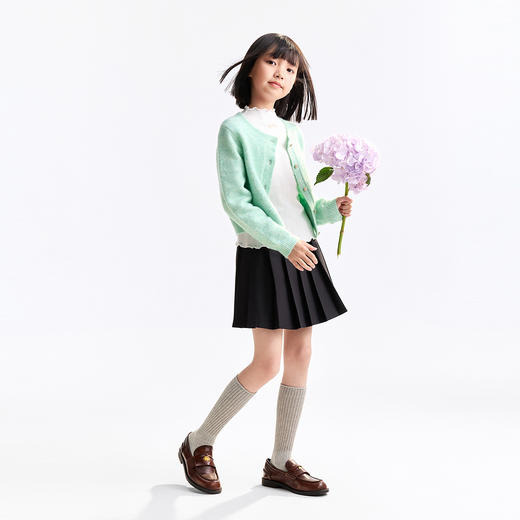 女童针织开衫秋季新款安奈儿童装EG534514 商品图5