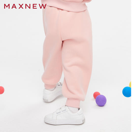 【门店同款】马恩MAXNEW童装秋冬女小童外穿运动卫裤束脚休闲裤加 商品图1