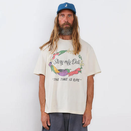Story mfg GRATEFUL TEE 男女款有机棉复古中性圆领短袖T恤 商品图0