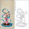 谢稚柳人物工笔画白描底稿《飞天像》临摹勾线高清打印稿XZ20 商品缩略图0