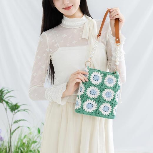 苏苏姐家溪妍拼花包手工diy编织钩针单肩包毛线团自制材料包 商品图1