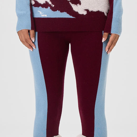 羊绒撞色紧身裤  SJF97K284N 商品图5