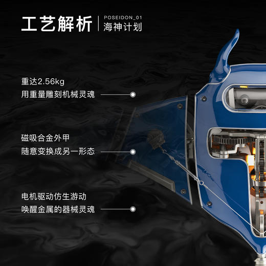 极械 蝠鲼 金属艺术品拼装摆件 成品板  商品图5