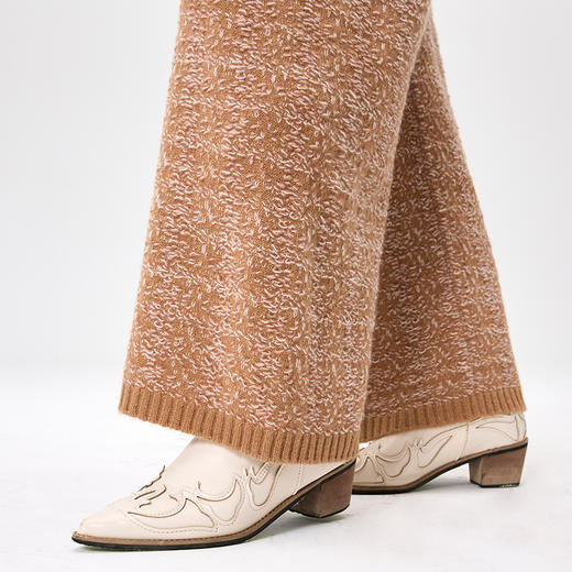 羊绒浮线女宽腿裤  SJF97K282N 商品图10