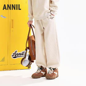 【实体店同款】男女童全腰针织单裤秋季新款安奈儿童装AM536116