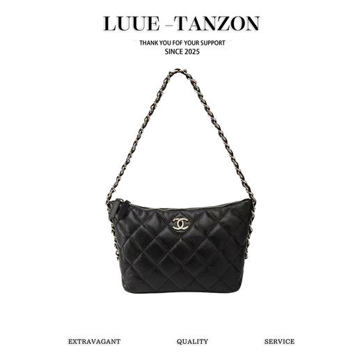 香奈儿 24P春夏 Hoho饺子腋下包 黑色小号（LZ） 商品图0