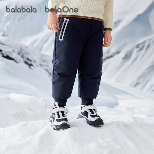 巴拉巴拉balaOne宝宝羽绒裤三防男童女童弯刀裤冬季2025新款长裤 商品图0