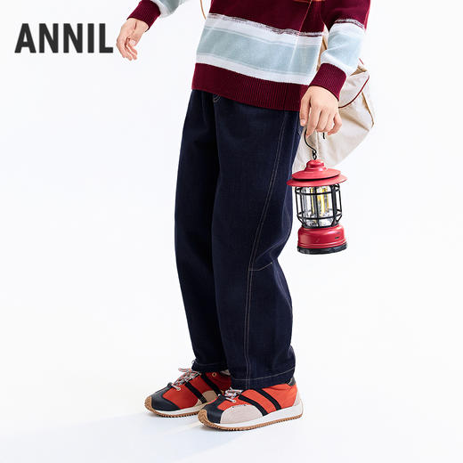 【实体店同款】男童全腰单裤秋季新款安奈儿童装AB536122 商品图2