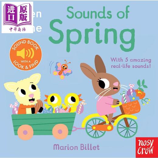 【中商原版】发声书 春天的声音 Listen to the Sounds of Spring 英文原版 亲子互动纸板书 幼儿绘本图画书 进口低幼童书 商品图0
