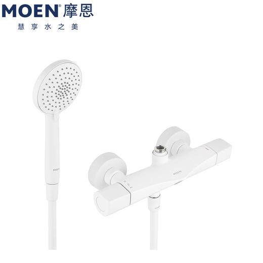 MOEN摩恩诺亚岩板置物平台淋浴花洒冷热洗澡卫浴卫生间花洒58400+2380A+M22081 商品图5