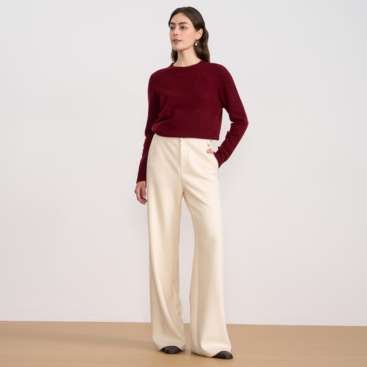 【羊毛针织衫】EITIE爱特爱时尚圆领宽松显瘦百搭2025秋季新款针织衫D2501903 商品图13