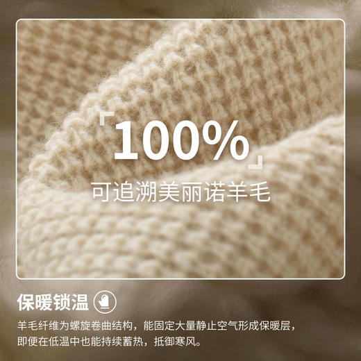 北极狐 女士羊毛毛衣 25秋冬新款100%美利奴羊毛针织衫14600259 商品图1