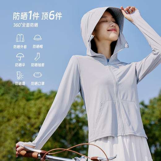 【门店同款】马恩MAXNEW女装2025夏新款防晒外套连帽女冰丝防晒服 商品图2