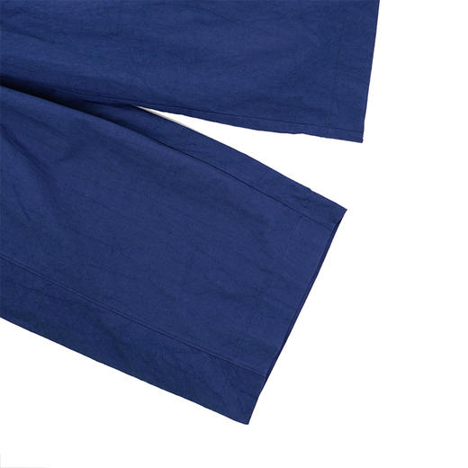 山也 郝 棉麻松紧腰阔腿裤 商品图2