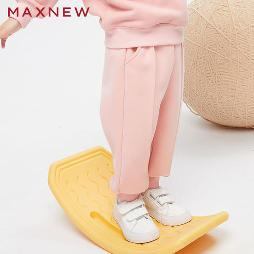 【门店同款】马恩MAXNEW童装秋冬女小童外穿运动卫裤束脚休闲裤加 商品图0