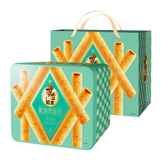 如水黄油鸡蛋卷铁盒480g 商品图3