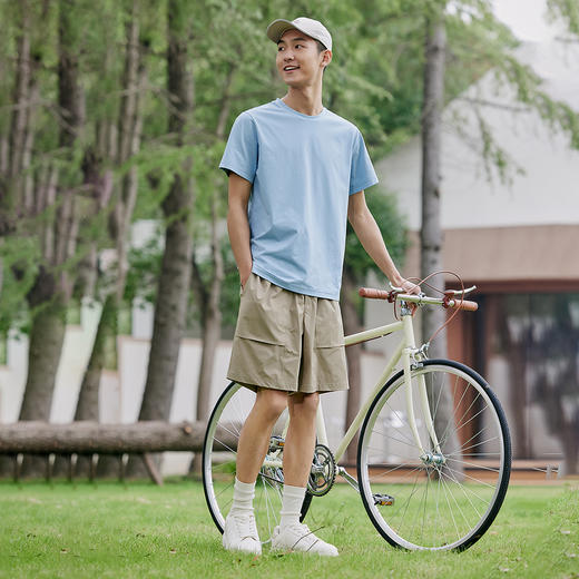 【门店同款】马恩MAXNEW2025夏季新款男装潮流机能短裤时尚百搭弹 商品图1