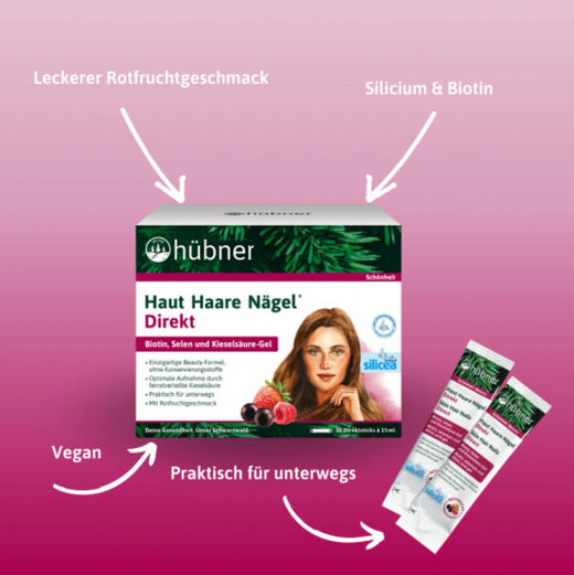 德国原装huebner郝柏娜希黎思硅素silicea增发护发口服液生发防脱30条 商品图2